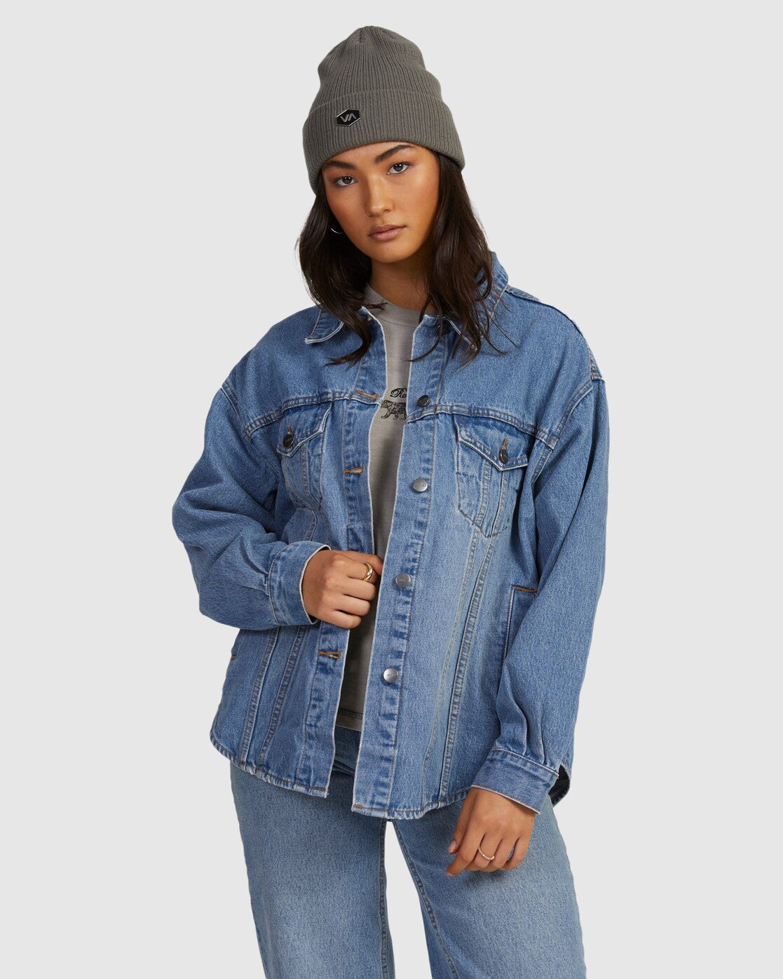 RVCA Indie Denim Shacket VINTAGE