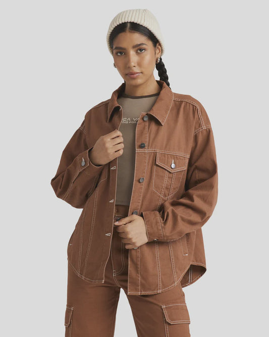 RVCA Indie Twill Jacket RAWHIDE