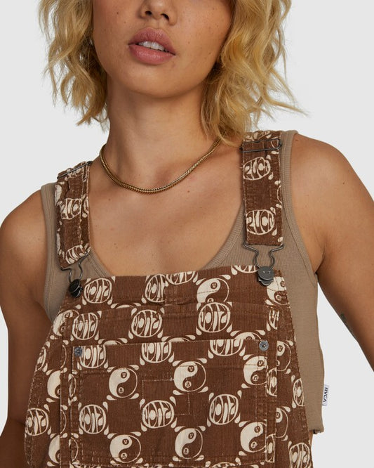 RVCA Healing Sloucher Overall COPPER