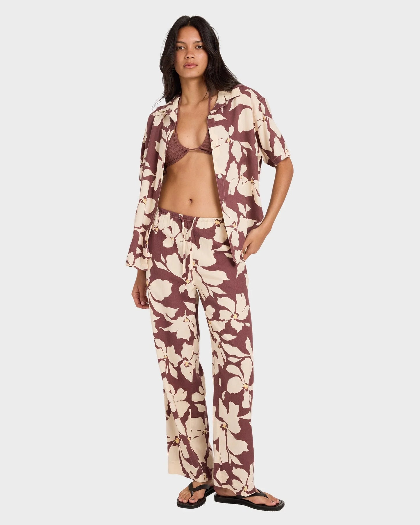 RVCA Rhi Overshirt TERRA BROWN