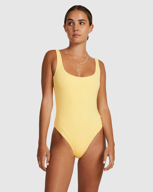 RVCA Tezzy Rib Scooped One Piece BUTTER