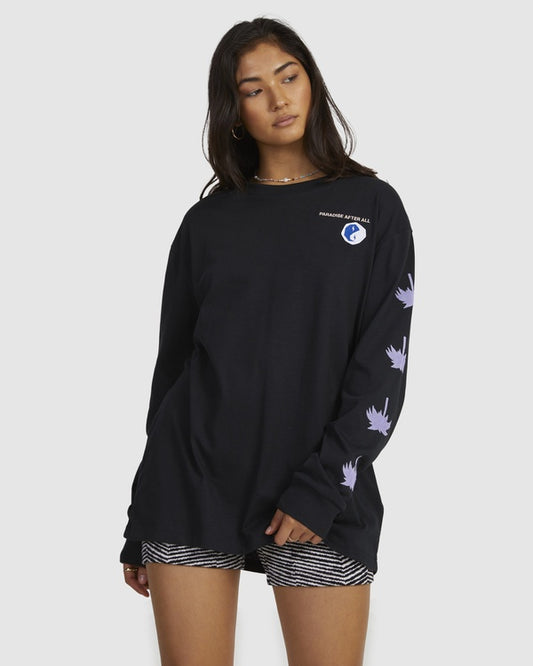 RVCA Paradise Relaxed LS Tee BLACK