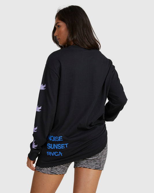 RVCA Paradise Relaxed LS Tee BLACK