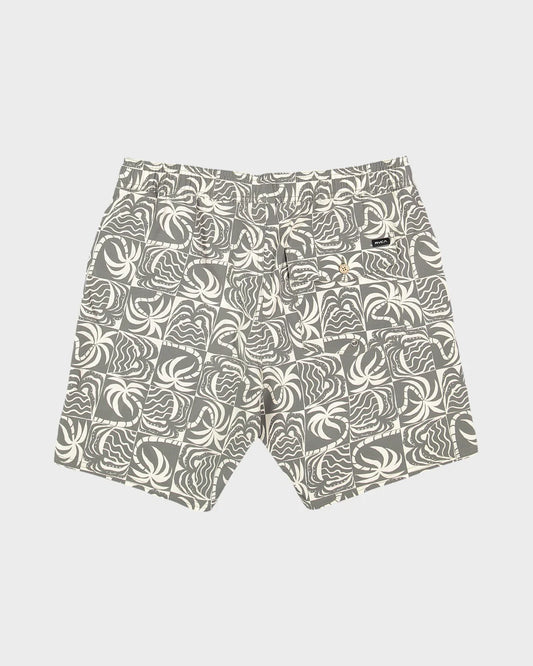 RVCA Exotica Print Elastic Boardshort SAGE LEAF