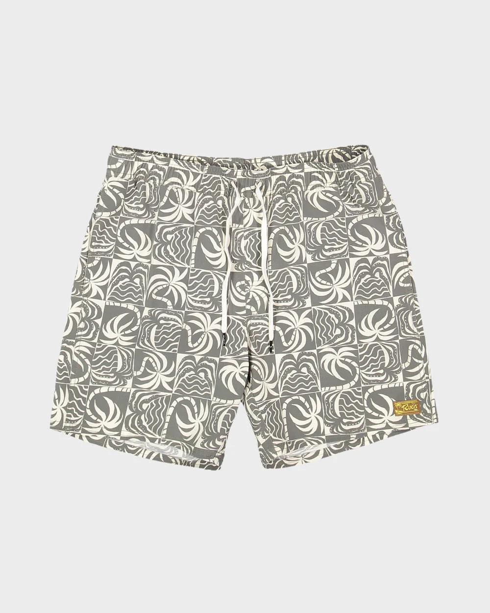 RVCA Exotica Print Elastic Boardshort SAGE LEAF