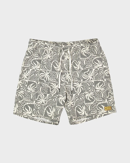 RVCA Exotica Print Elastic Boardshort SAGE LEAF