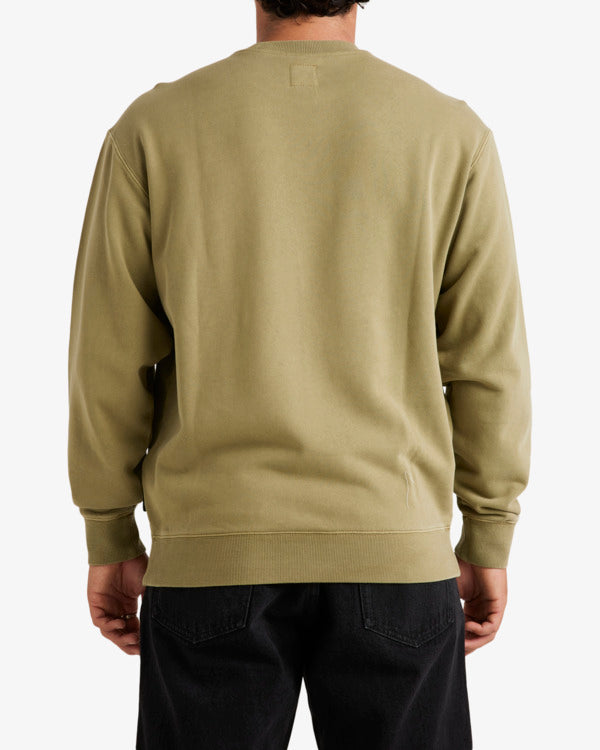 RVCA Big RVCA Washed Crew OREGANO