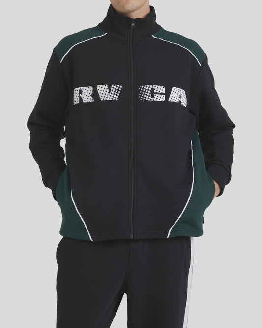RVCA Panelled Zip Thru Jumper RVCA BLACK