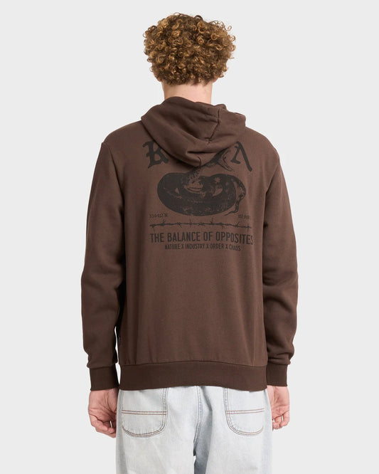 RVCA Venom Bite Hoodie MOCHA