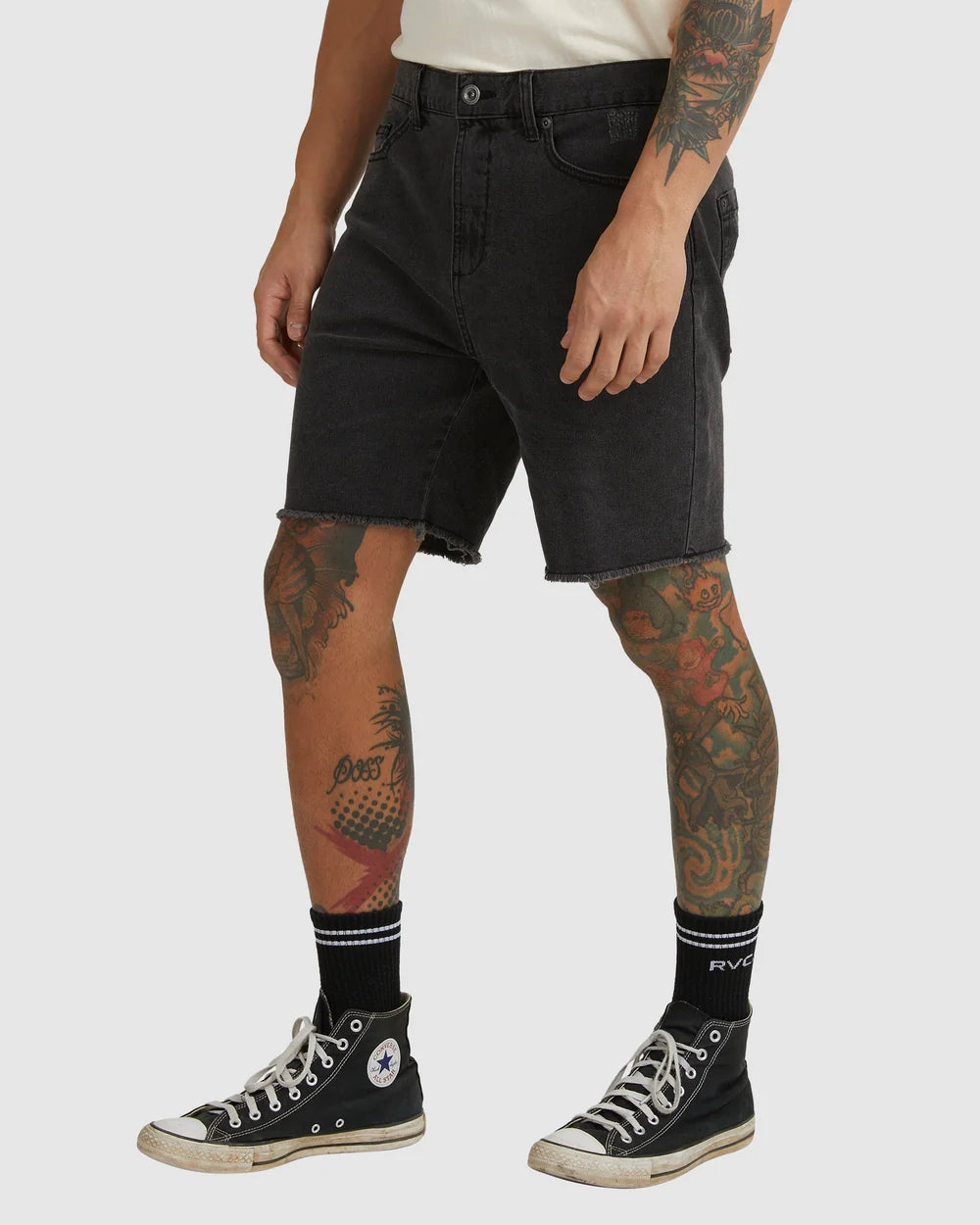RVCA Rockers Jean Short BLACK FADE