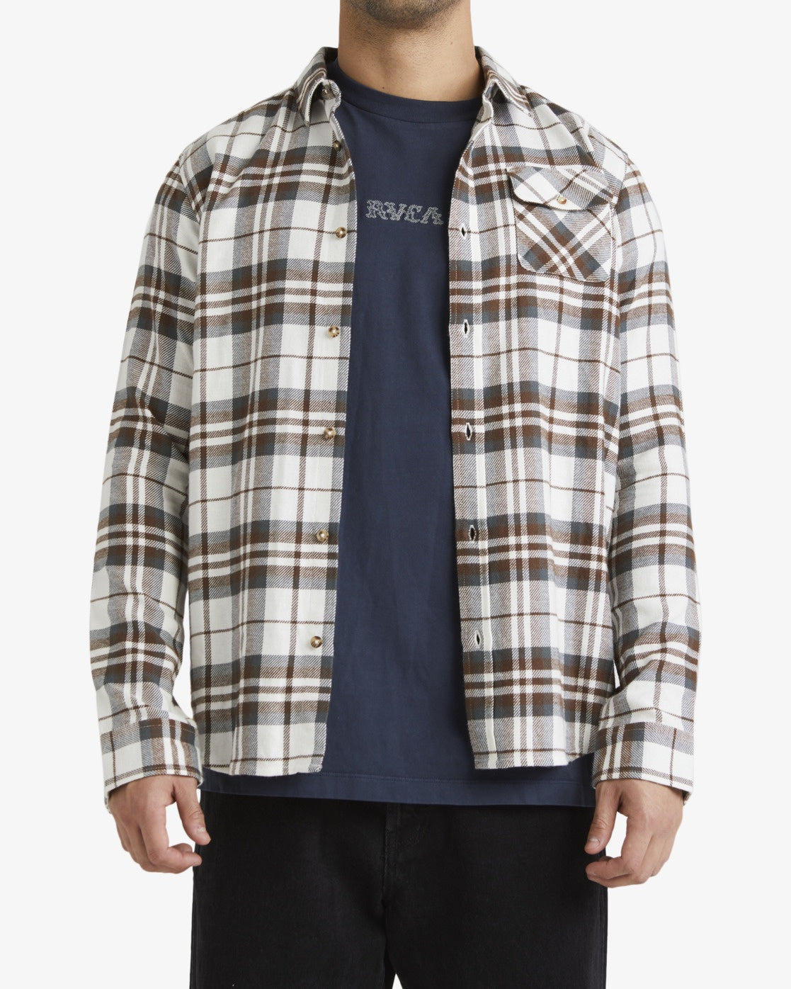 RVCA Plowman LS Shirt NATURAL