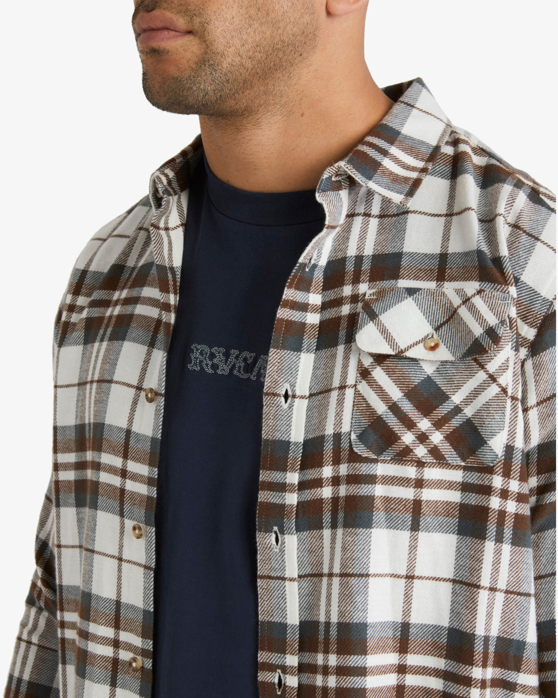 RVCA Plowman LS Shirt NATURAL