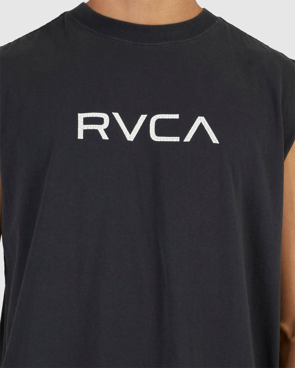 RVCA Big RVCA Washed Muscle BLACK