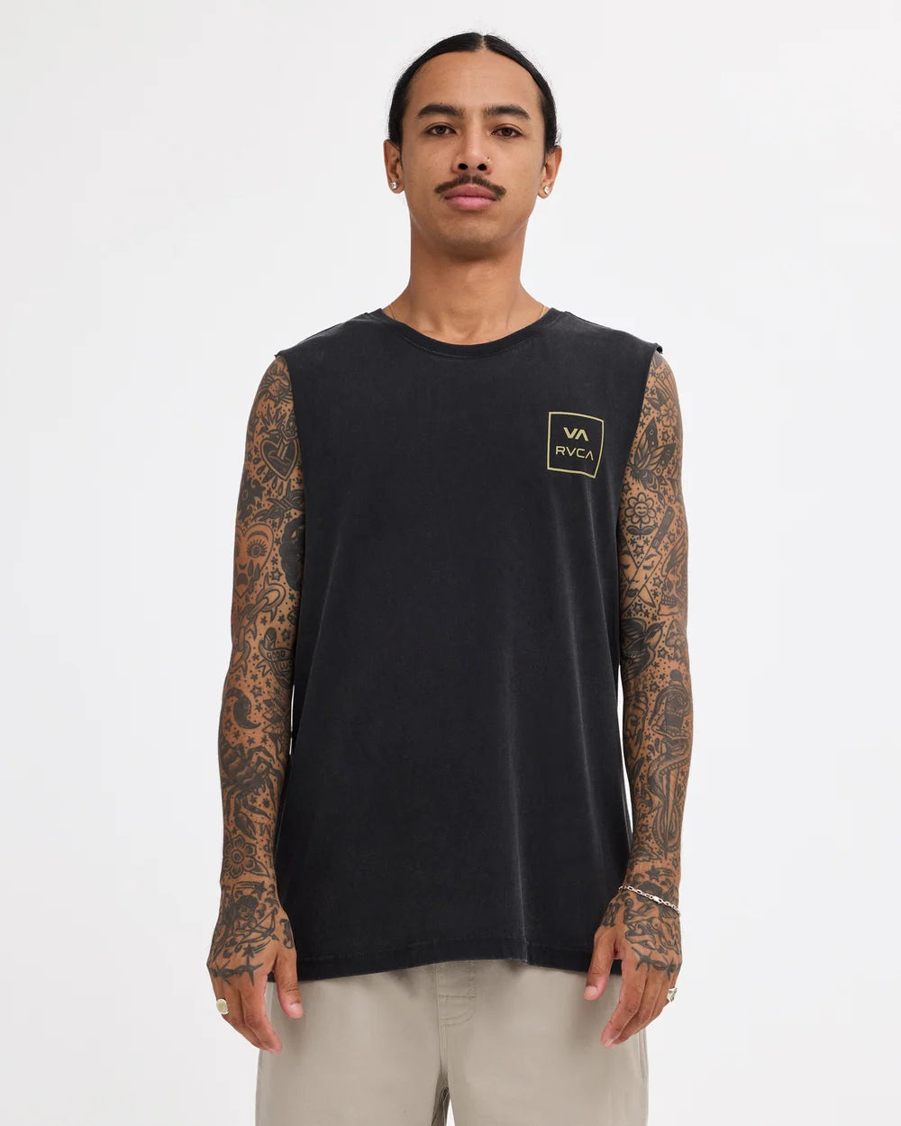 RVCA VA All The Ways Muscle BLACK ACID