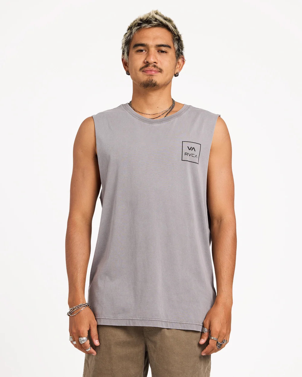 RVCA VA All The Ways Muscle SMOKE