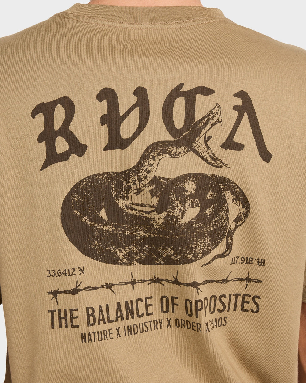 RVCA Venom Bite Tee COYOTE