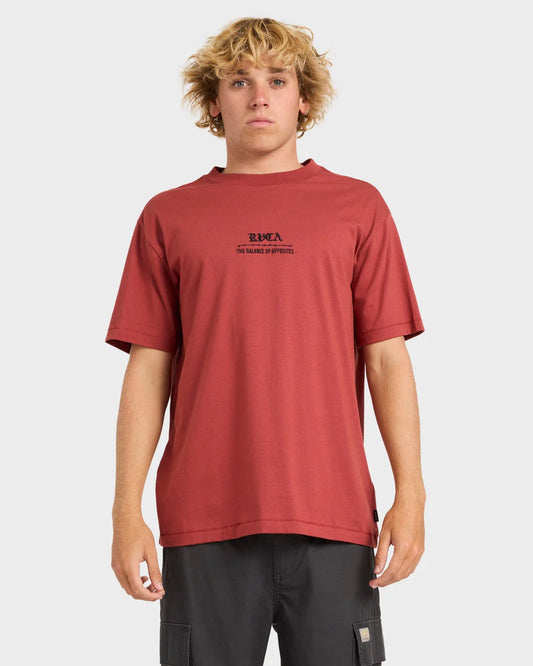 RVCA Venom Bite Tee DUSTY RED