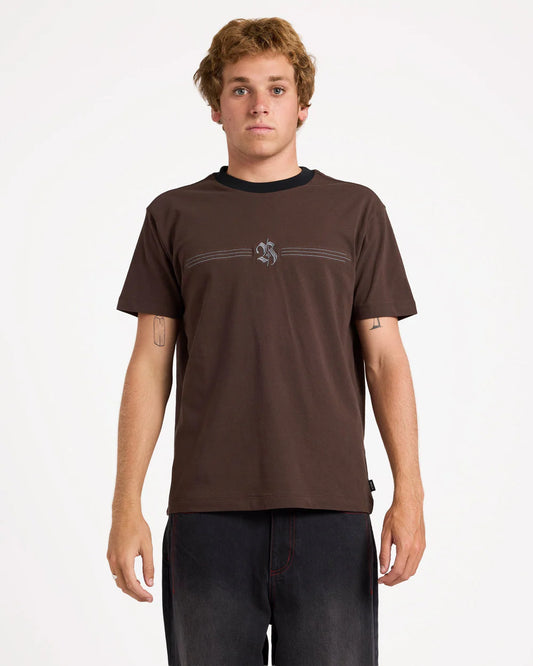 Rvca Speed SS Tee CHOCOLATE