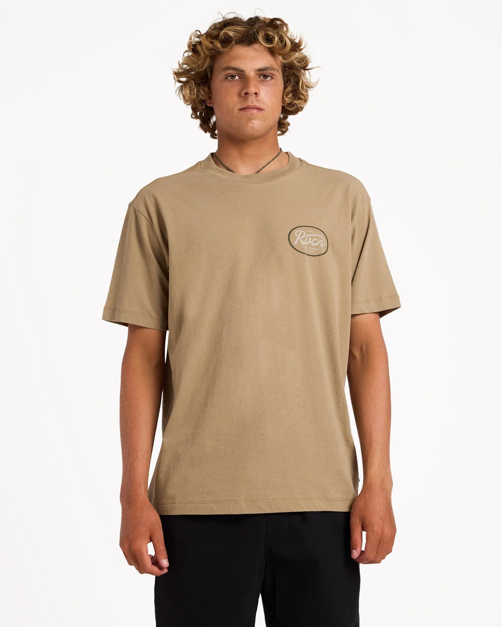 RVCA Standard Script Tee COYOTE