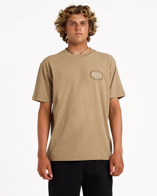 RVCA Standard Script Tee COYOTE