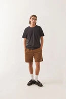 Brixton Everyday Corduroy Short TOBACCO BROWN