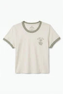 Brixton Serpent Baby Tee WHITE / DESERT SAGE
