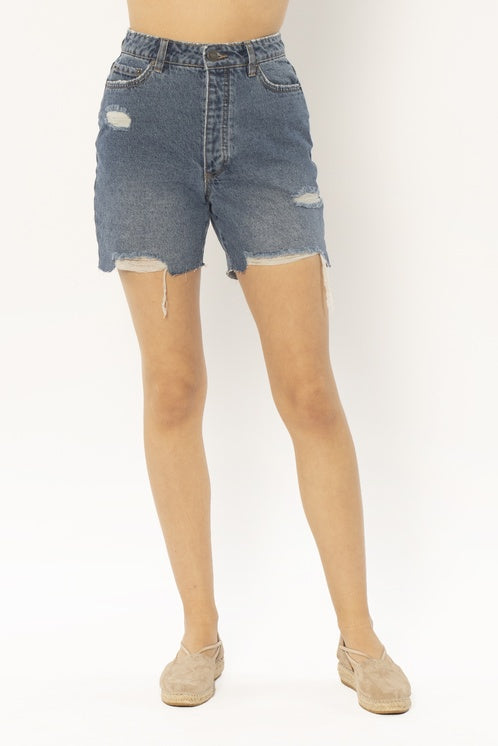 Amuse Bella Woven Denim Short WORN IN INDIGO