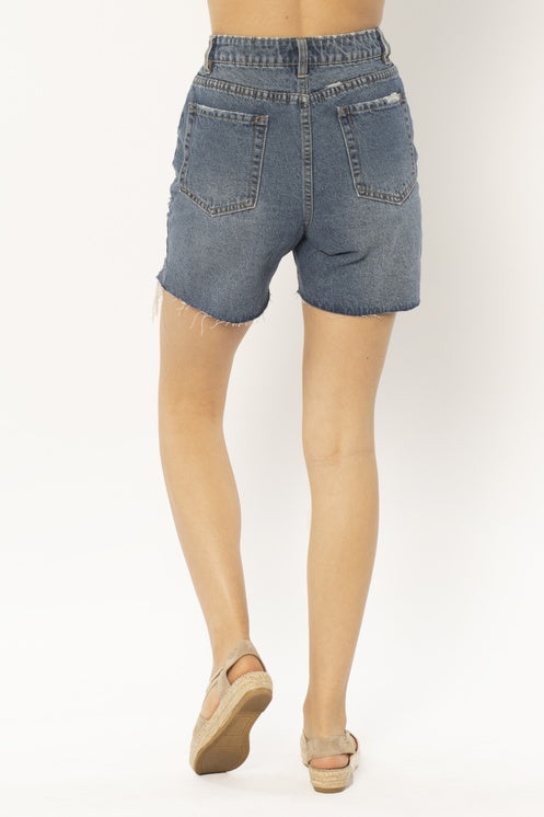 Amuse Bella Woven Denim Short WORN IN INDIGO