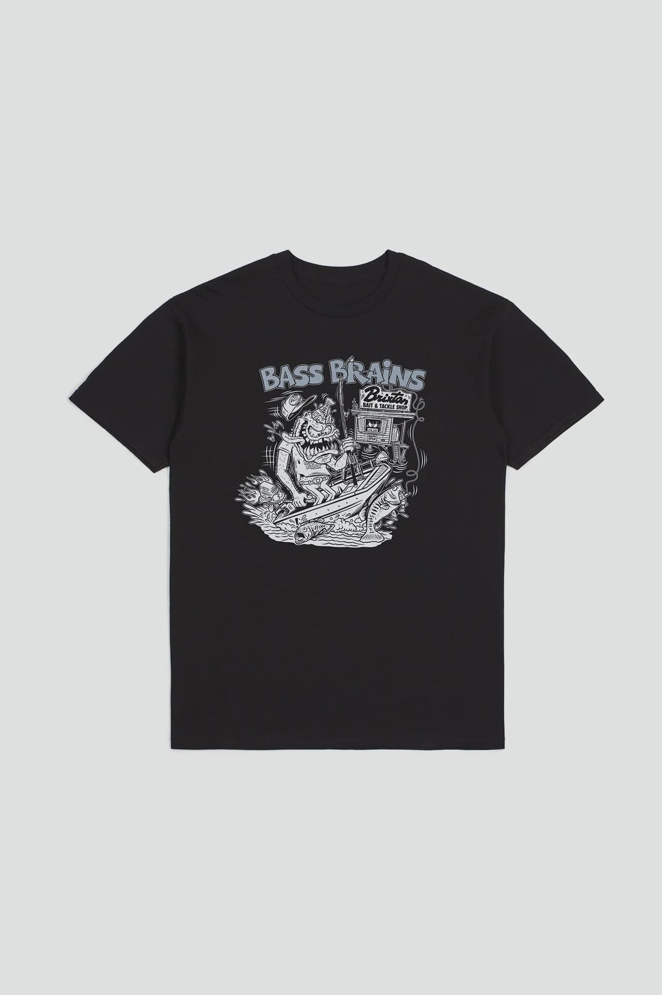 Brixton Bass Brains Monster SS Tee BLACK