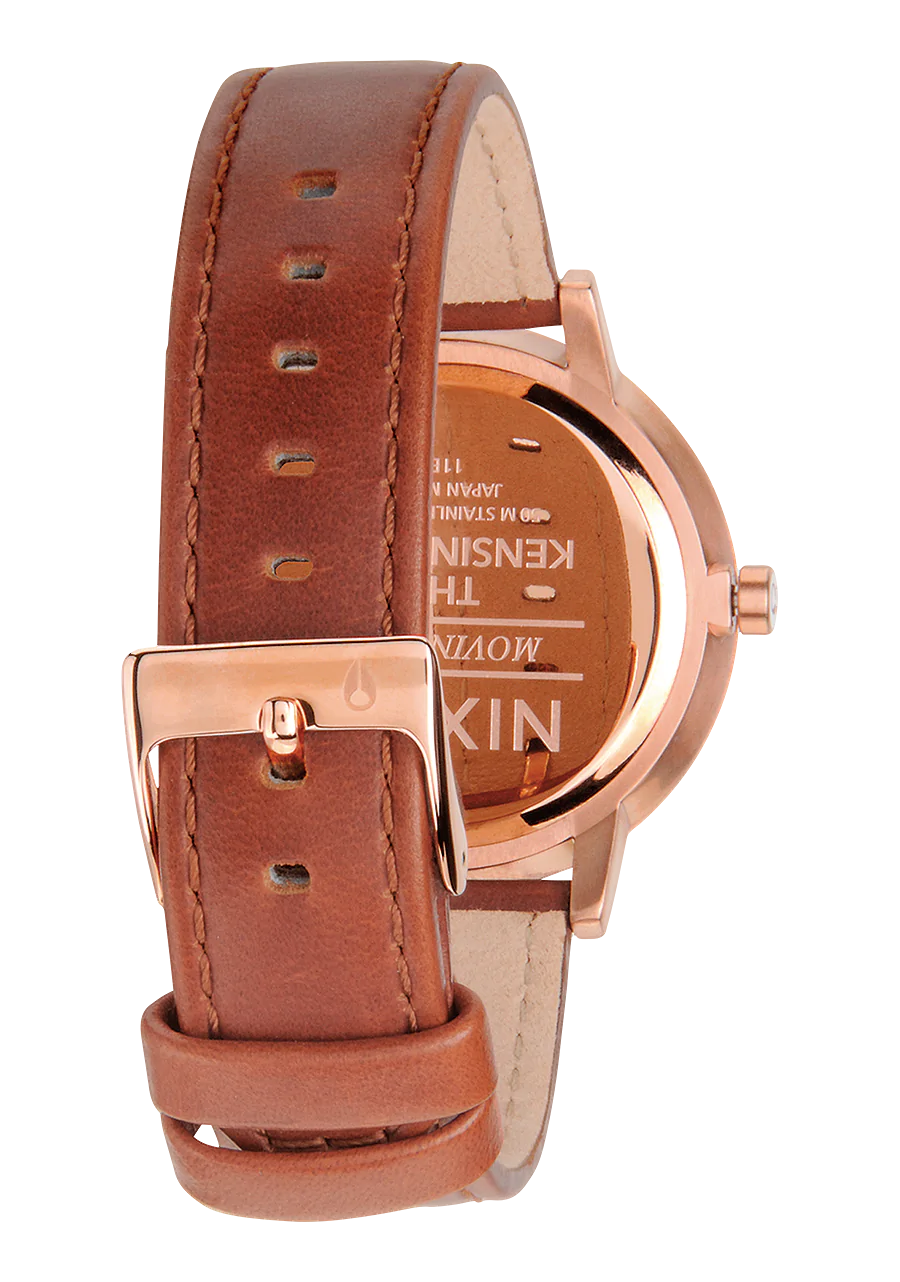 Nixon Kensington Leather ROSE GOLD / WHITE