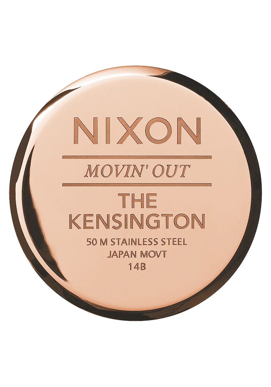 Nixon Kensington Leather ROSE GOLD / WHITE