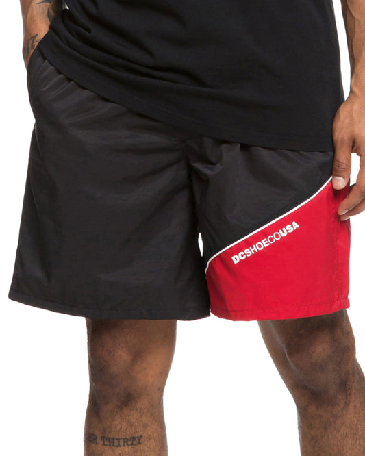 DC Split Side Short BLACK/RED