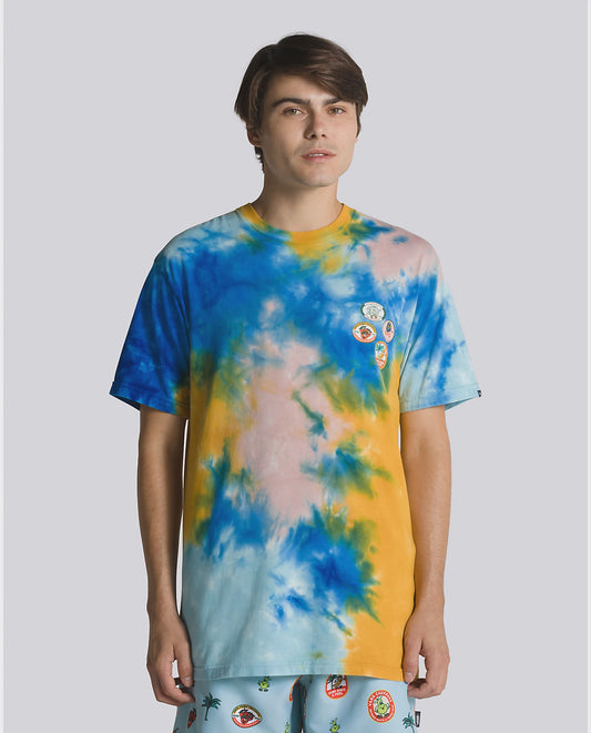 Vans Fresh Pear Tie Dye SS Tee BLUE GLOW / VANS TEAL