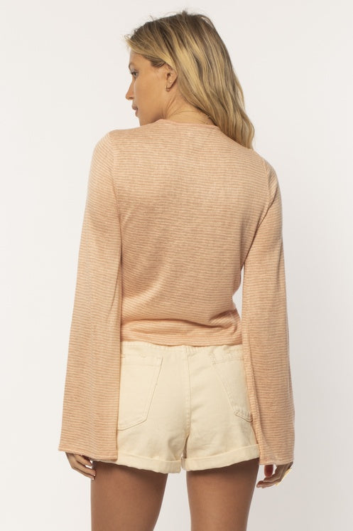 Amuse Allora LS Knit Top LIGHT ROSE