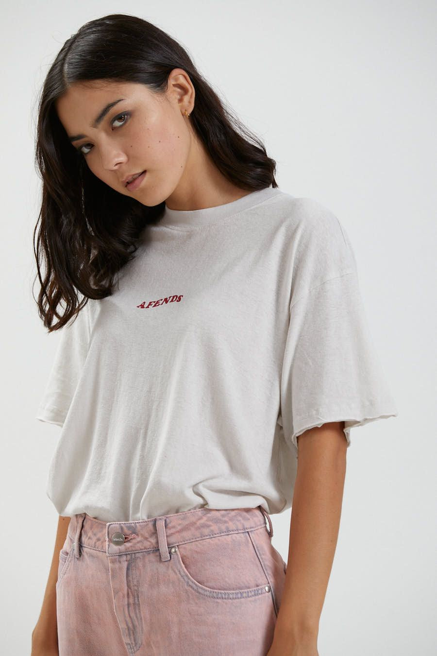 Afends Grow Some Hemp Oversized Tee OFF WHITE