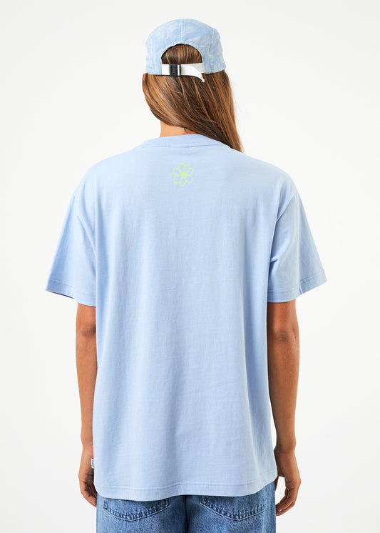 Afends To Grow Recycled Oversized Graphic T-Shirt POWDER BLUE