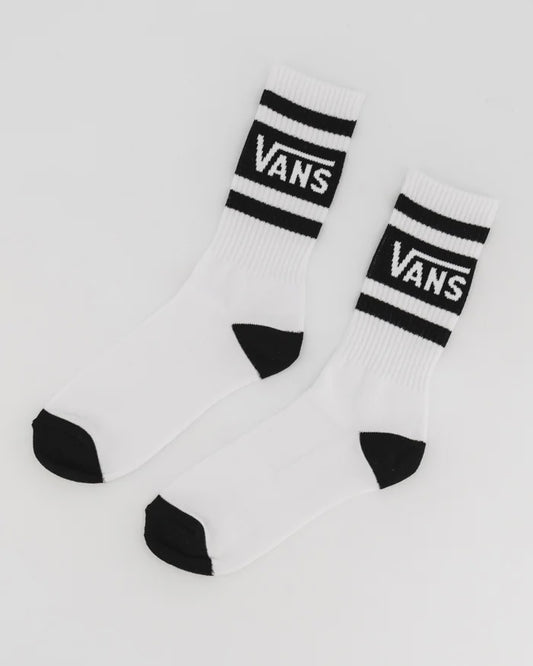 Vans Drop V Crew Sock WHITE / BLACK
